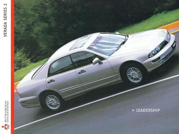 Folder Mitsubishi Verada series 2 (uit Australië - 2002), Boeken, Auto's | Folders en Tijdschriften, Gelezen, Mitsubishi, Verzenden