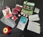 Kerstspullen kaarten lampjes decoratie cadeautas glitter, Ophalen of Verzenden, Nieuw