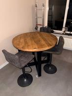 Bartafel met 4 stoelen. Moet zsm weg!!, Huis en Inrichting, Tafels | Statafels, Ophalen, Zo goed als nieuw
