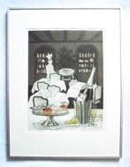 Laetitia de Haas. 'A la Carte".Prachtige ingelijste zeefdruk, Ophalen
