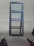 Massief houten binnendeur met glas - Opdek, Ophalen, Gebruikt, 80 tot 100 cm, 215 cm of meer