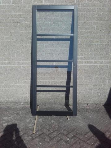 Massief houten binnendeur met glas - Opdek beschikbaar voor biedingen