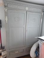 Mooie brocante garderobe kast uit frankrijk, Ophalen of Verzenden