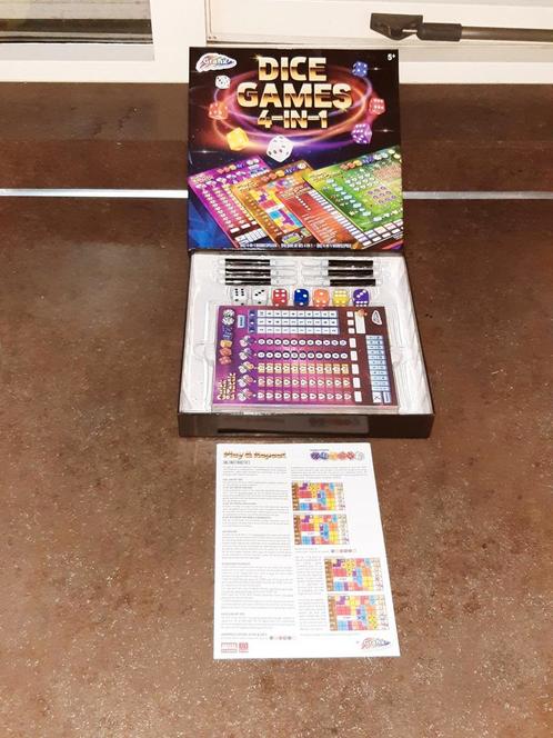 Dice games 4 in 1 nieuw Grafix, Hobby en Vrije tijd, Gezelschapsspellen | Overige, Nieuw, Ophalen of Verzenden