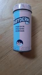 Blikken Poeder bus Babyderm. 1960, Verzamelen, Verzenden, Gebruikt, Overige, Overige merken