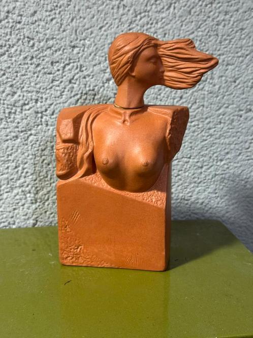 Gemerkt Keramieken parfum / drank flesje, Antiek en Kunst, Antiek | Keramiek en Aardewerk, Ophalen of Verzenden