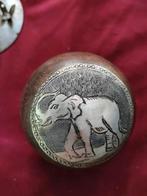 Olifant doosje, hout, rond, Ophalen of Verzenden