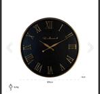 Richmond Grote Wandklok Goud, Huis en Inrichting, Woonaccessoires | Klokken, Ophalen, Analoog, Wandklok