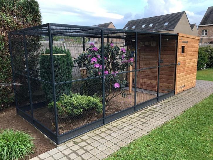 Voliere voor parkieten, kanaries en zelfs papegaaien!, Dieren en Toebehoren, Vogels | Hokken en Kooien, Nieuw, Volière, Overige materialen