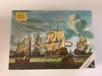 Puzzel Ravensburger Fregat in Haven Amsterdam 1972 1.000 st. beschikbaar voor biedingen