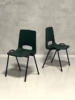 Retro stapelstoelen nieuw zaalstoelen groen prijs p/stuk, Jaren 60, Overige kleuren, NL, Ophalen of Verzenden