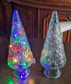 2 Vintage Glazen Kerstboompjes San Miguel, Diversen, Kerst, Ophalen of Verzenden, Zo goed als nieuw