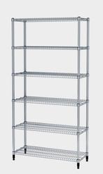 Voorraadrek RVS type Ikea ( Omar), Huis en Inrichting, Kasten | Stellingkasten, Ophalen of Verzenden, Zo goed als nieuw