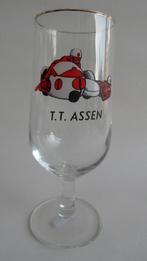 TT Assen zijspanmotorwegrace combinatie no:1 bierglas, Ophalen of Verzenden, Zo goed als nieuw, Gebruiksvoorwerp