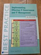 Implementing effective IT Governance and IT Management, Boeken, Studieboeken en Cursussen, Gad J. Selig, Ophalen of Verzenden