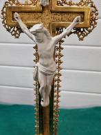 -	Crucifix kruisbeeld jezus antiek, Ophalen of Verzenden