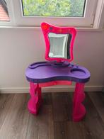 roze/paarse kaptafel met accessoires van echt hout makeup, Ophalen of Verzenden, Gebruikt, Kunststof, Speelkeuken