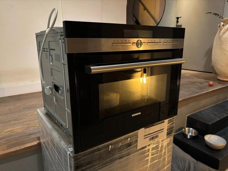 Siemens Inbouw Combi Magnetron HB86K.72N, Witgoed en Apparatuur, Ovens, Gebruikt, Inbouw, Oven met grill, 45 tot 60 cm, 45 tot 60 cm