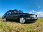 Saab 900 Classic LPG G3 - 1990 Zwart, Auto's, Voorwielaandrijving, 4 cilinders, Stoelverwarming, Zwart