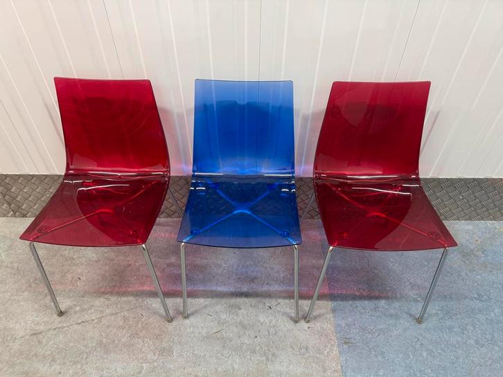 Vintage Softline Allkit Slim Stoelen - Italiaans Design, Huis en Inrichting, Stoelen, Gebruikt, Vijf, Zes of meer stoelen, Kunststof