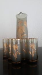 Bohemian kan met 6 glazen, Huis en Inrichting, Keuken | Servies, Ophalen, Glas of Glazen, Overige stijlen, Glas