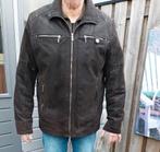 Suède leren jas, Kleding | Heren, Jassen | Winter, Ophalen of Verzenden, Overige maten, Bruin