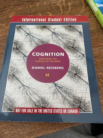 Cognition - Daniel Reisberg 6E beschikbaar voor biedingen