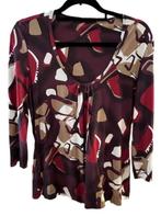 NIEUW Claudia Strater top t-shirt aubergine camel 42, Overige kleuren, Verzenden, Maat 42/44 (L), Nieuw