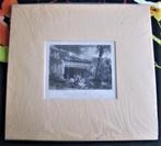 Steel engraved antique print, Antiek en Kunst, Kunst | Etsen en Gravures, Ophalen