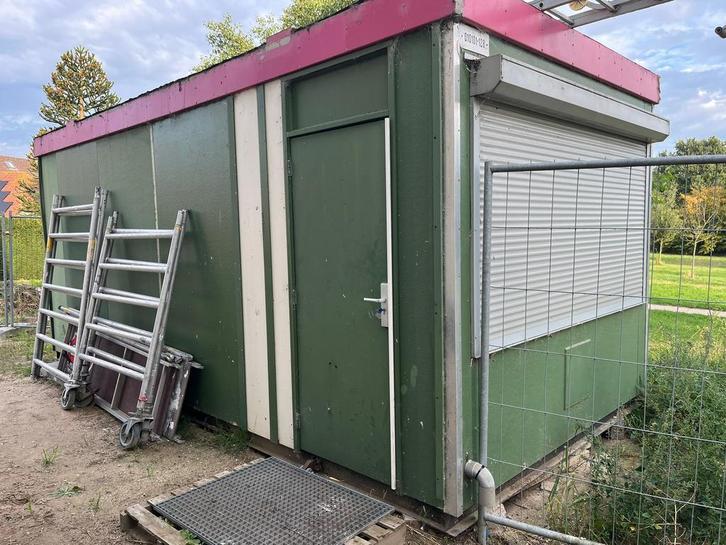 Woonunit/bouwkeet/schaftkeet 3x6,5m, Doe-het-zelf en Verbouw, Bouwketen en Schaftketen, Gebruikt, Ophalen