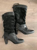 Leren laarzen Nieuw, Ophalen of Verzenden, Zo goed als nieuw, Zwart, Hoge laarzen