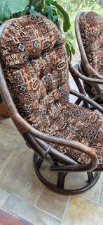 Vintage Rotan Manou Draaifauteuil - Bohemian Stijl, Ophalen