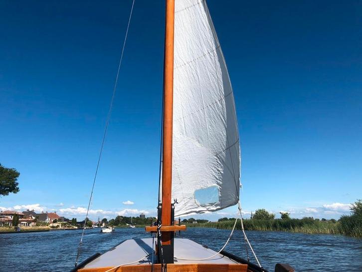 Schouw (open visserman), Watersport en Boten, Open zeilboten, Gebruikt, Overige typen, 6 meter of meer, Staal, Buitenboordmotor