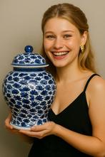 Gemberpot Chinees vaas blauw wit, Antiek en Kunst, Ophalen of Verzenden