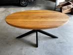 Design eiken eettafel, Huis en Inrichting, Tafels | Eettafels, Zo goed als nieuw, Vijf personen of meer, Rechthoekig, 50 tot 100 cm