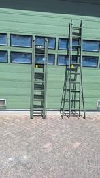 ladder ladders schuifladder 2 x 10 spots , 3 x 8 spots, Ophalen, Gebruikt, Ladder, Opvouwbaar of Inschuifbaar