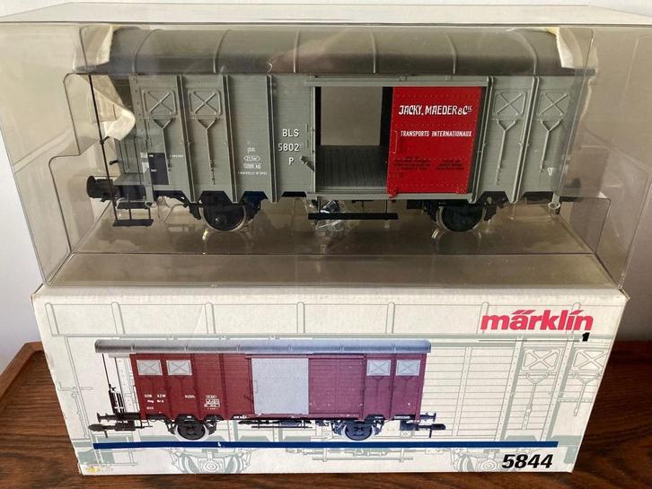 Marklin 5506 in doos van 5844 wagon spoor 1 nieuwstaat, Hobby en Vrije tijd, Modeltreinen | Overige schalen, Nieuw, Wagon, Wisselstroom