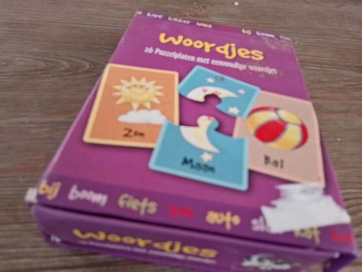 Woordjes Puzzelspel - Leerzaam en Leuk!, Kinderen en Baby's, Speelgoed | Kinderpuzzels, Gebruikt, 2 tot 4 jaar, 10 tot 50 stukjes
