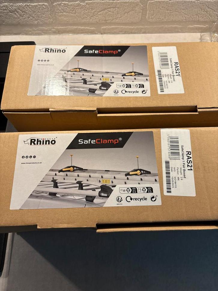 Rhino SafeClamp Ladderklemmen - Nieuw in doos!, Auto diversen, Dakdragers, Nieuw, Ophalen of Verzenden