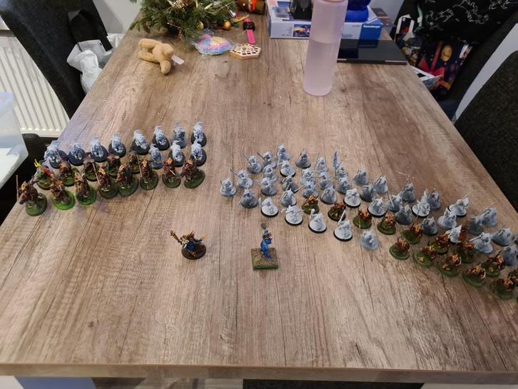 Leger seraphon warhammer, Hobby en Vrije tijd, Wargaming, Gebruikt, Warhammer, Figuurtje(s), Geverfd, Ophalen of Verzenden