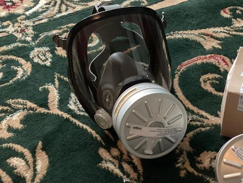 NUCLIER GASMASKER + DEELTJESSCANNER, Verzamelen, Militaria | Algemeen, Landmacht, Overige typen, Nederland, Ophalen of Verzenden