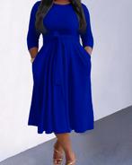 Casual A-lijn jurkje Kobaltblauw ** NIEUW **, Kleding | Dames, Verzenden, Nieuw, Blauw, Jurk