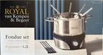 Fonduset Royal van Kempen & Begeer, Ophalen of Verzenden, Nieuw, Elektrisch, Fondueset