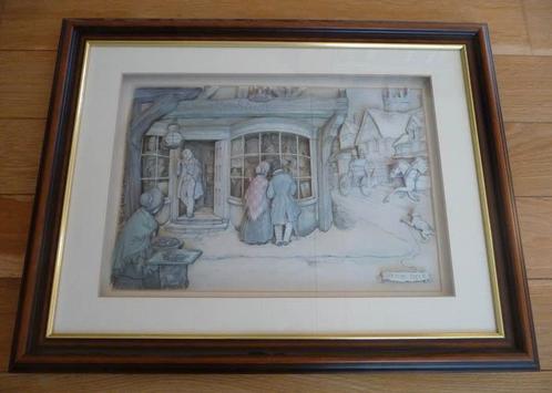 Anton Pieck 3D afbeelding, Antiek en Kunst, Kunst | Tekeningen en Foto's