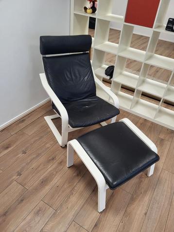 Ikea Stoel met Voetenbank - Relaxfauteuil beschikbaar voor biedingen