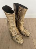 Echt slangen leer laarzen  Fred de la Bretoniere 38 beige, Hoge laarzen, Fred de la Bretoniere, Overige kleuren, Ophalen of Verzenden