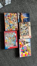 5 puzzels, Ophalen of Verzenden, 500 t/m 1500 stukjes, Zo goed als nieuw