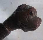 antiek wandelstok kinderen poppen met hondenkop 289, Verzenden