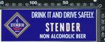 Sticker: Stender - Drink it and drive safely, Verzamelen, Overige typen, Ophalen of Verzenden, Zo goed als nieuw