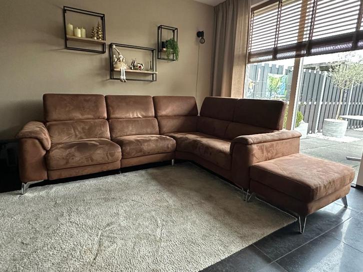 Hoekbank, Huis en Inrichting, Banken | Bankstellen, Gebruikt, Hoekbank, Vierpersoons of meer, 250 tot 300 cm, Minder dan 75 cm